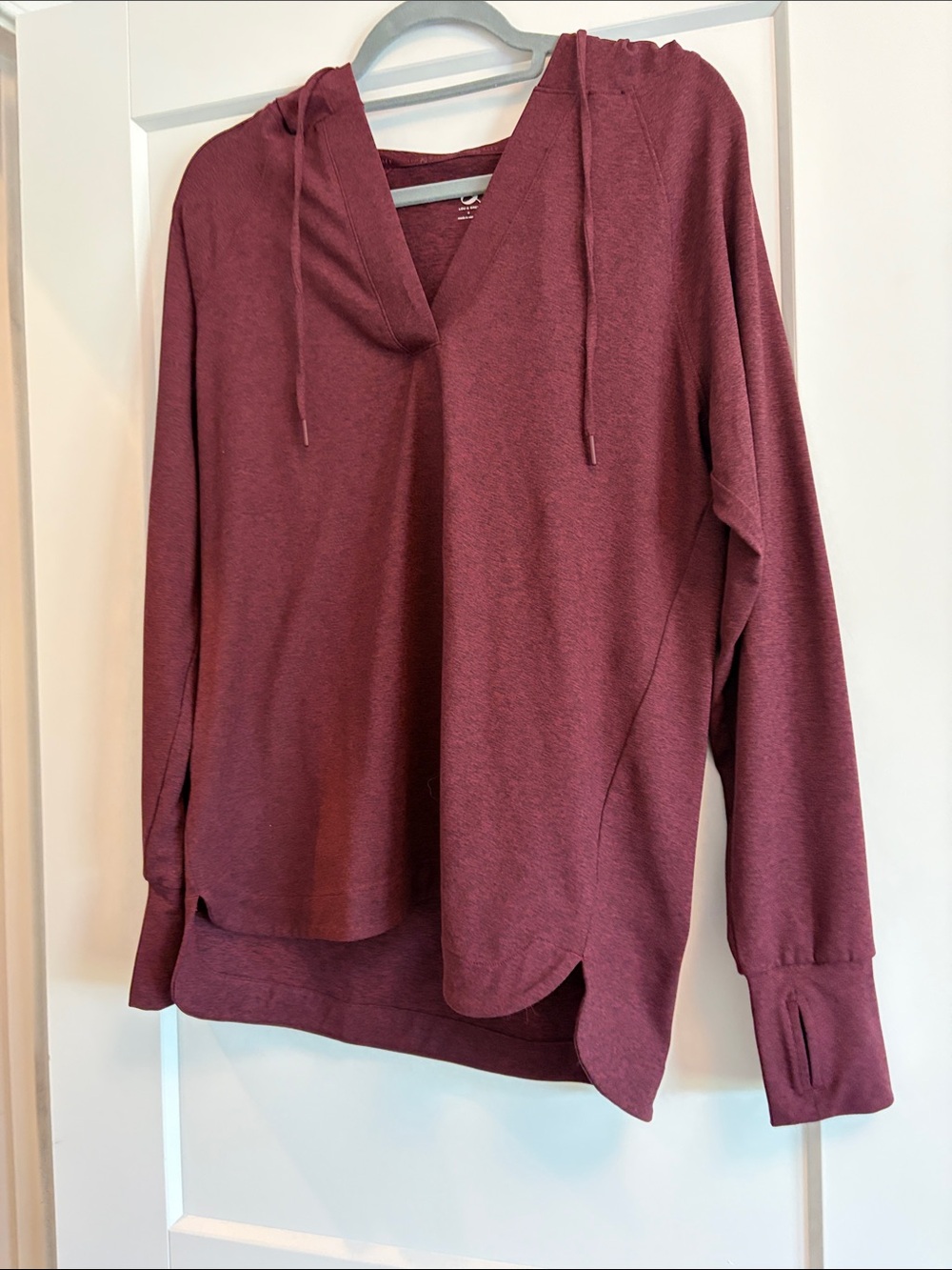 Lou & Grey Maroon V-Neck Pullover